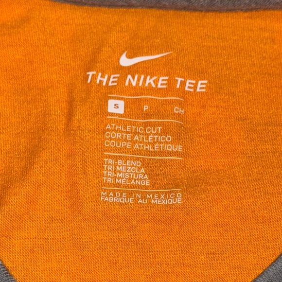 NWT Nike Tennessee Orange and Gray 3/4 Length Raglan Shirt Women’s Small - Picture 8 of 12